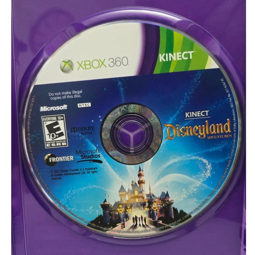 Disneyland Adventures & Kinect Adventures Bundle Xbox 360 - Complete CIB 2 Games